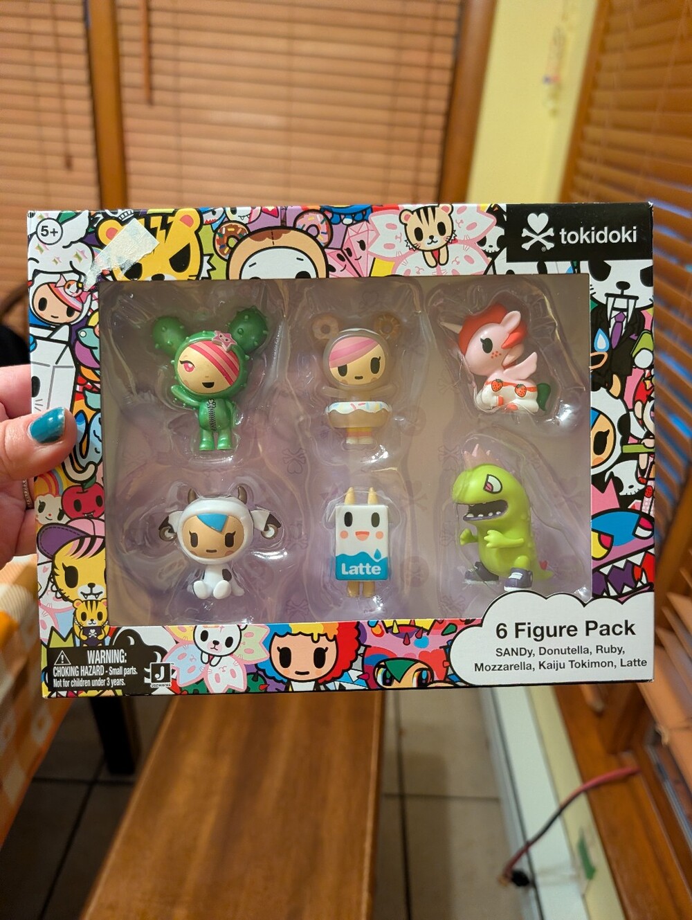 Tokidoki 6-Figure Pack - Green, Pink, White, Red, Blue, Purple New! Sealed
